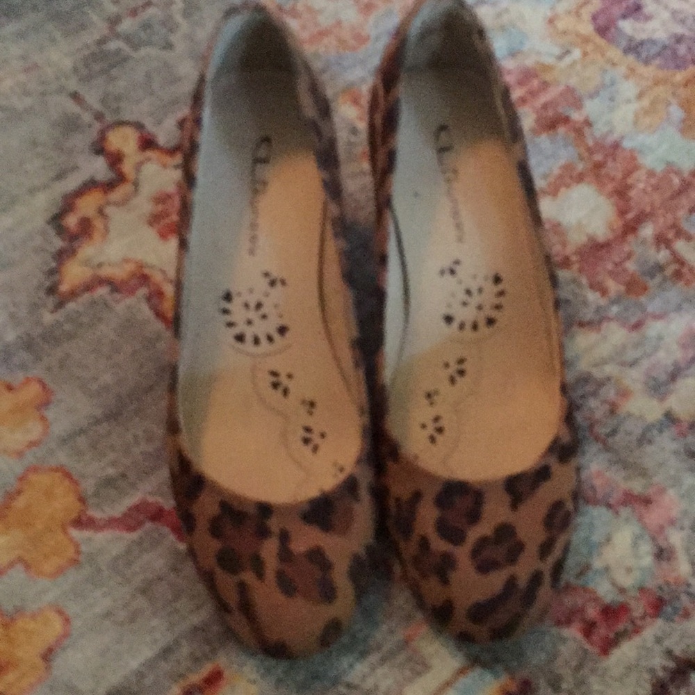 Leopard print block heel!